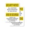 Signmission Visitors Must Register Bilingual OSHA Security Notice Sign, Plastic, 12in W x 18in L, 2PK OS-2PACK-SN-P-1218-L-11666 - alternate 1